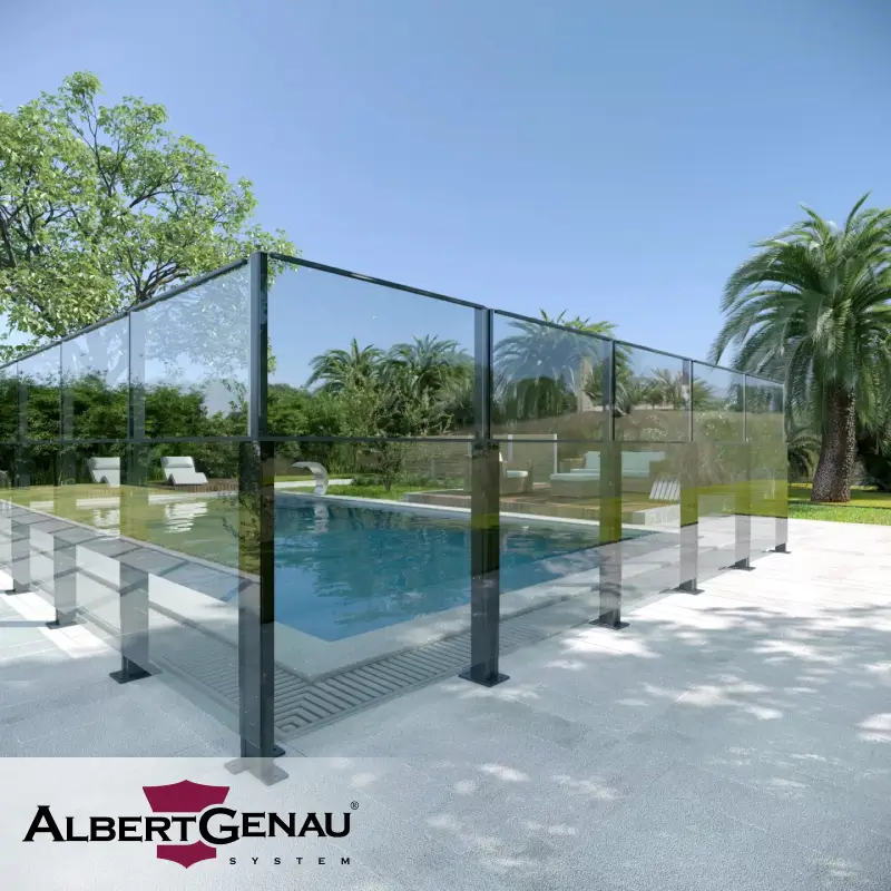 Особенно эффективно Airflex проявляет себя как ограждение у бассейнов